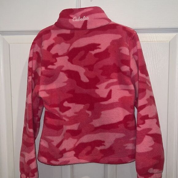 Cabela’s little girl youth XS 4/5 pink warm fleece Camo camouflage  jacket - Picture 10 of 15